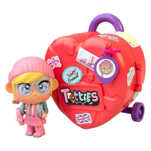 Muñeca Mini Trottie Famosa con Troley en Forma de Corazón